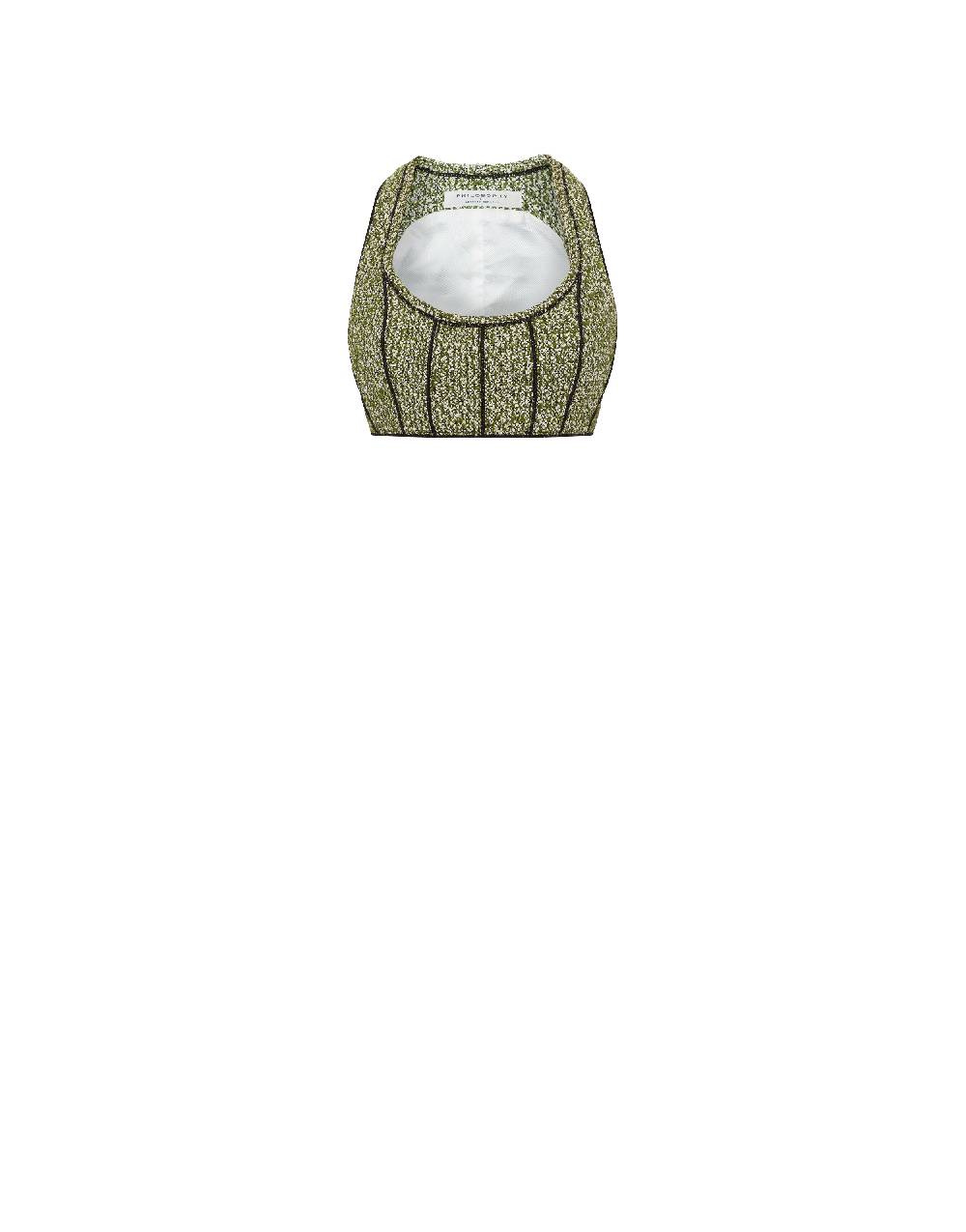 Philosophy Di Lorenzo Serafini Micro top in stuoia bouclé Novità