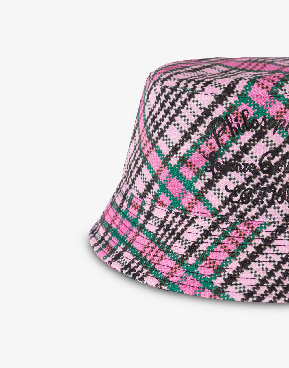 Philosophy Di Lorenzo Serafini Cappello beachwear con stampa Check In Linea