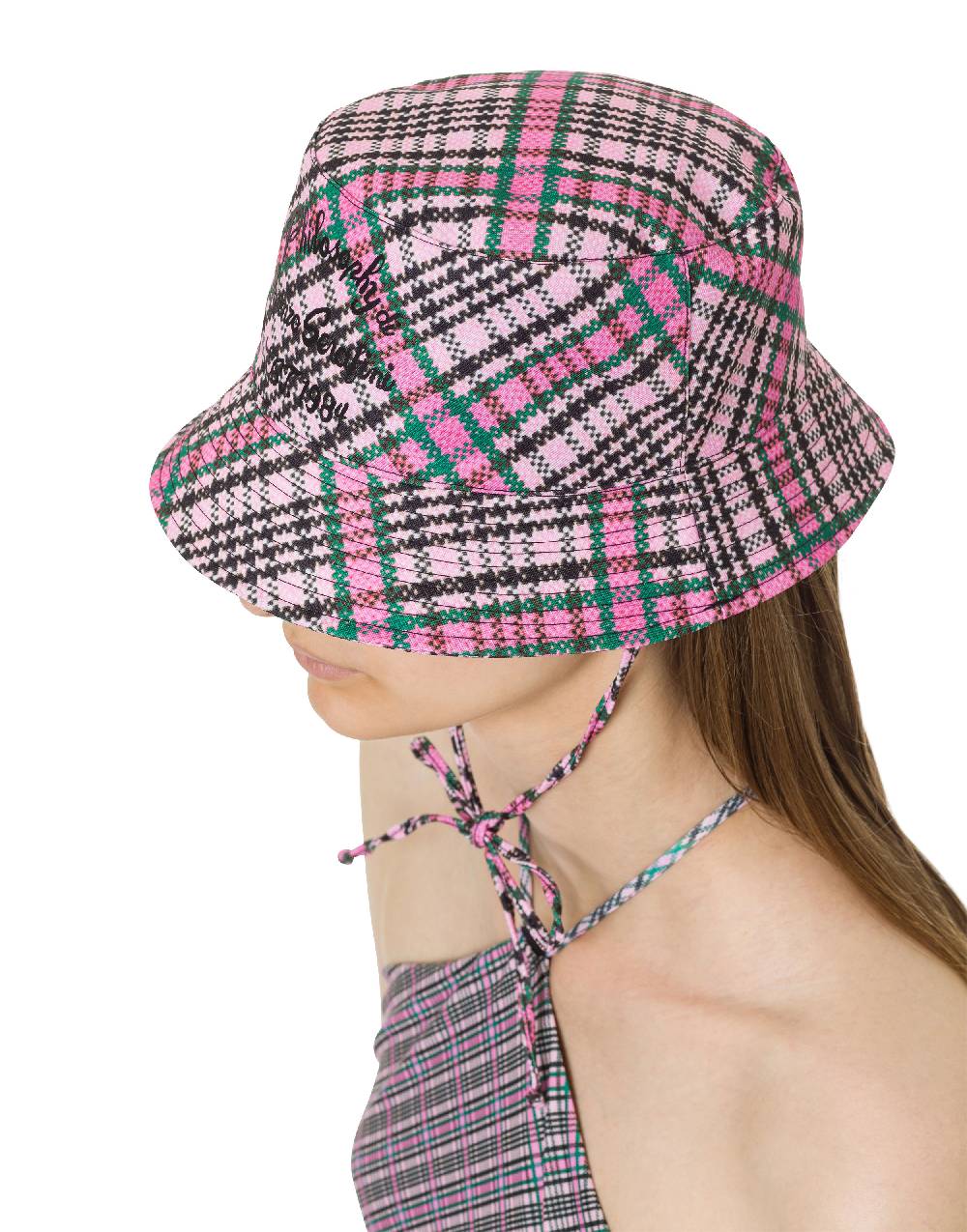 Philosophy Di Lorenzo Serafini Cappello beachwear con stampa Check In Linea