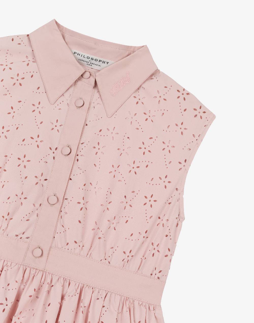 Philosophy Di Lorenzo Serafini Kids abito in cotone con motivo floreale Qualità Garantita