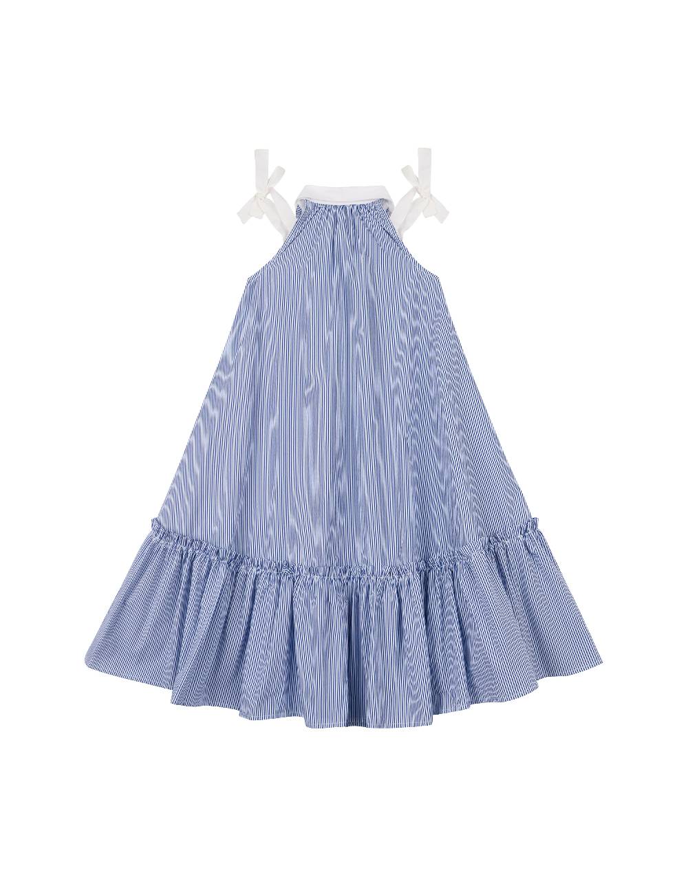 Philosophy Di Lorenzo Serafini Kids abito in popeline rigato con fiocchi Negozi Online