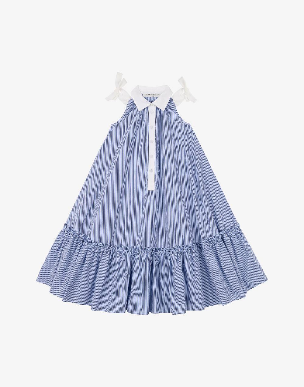 Philosophy Di Lorenzo Serafini Kids abito in popeline rigato con fiocchi Negozi Online