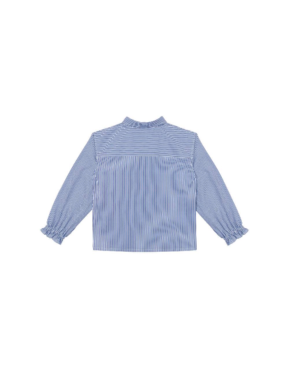 Philosophy Di Lorenzo Serafini Kids camicia in popeline rigato con patch 'doppia P' Convenienza