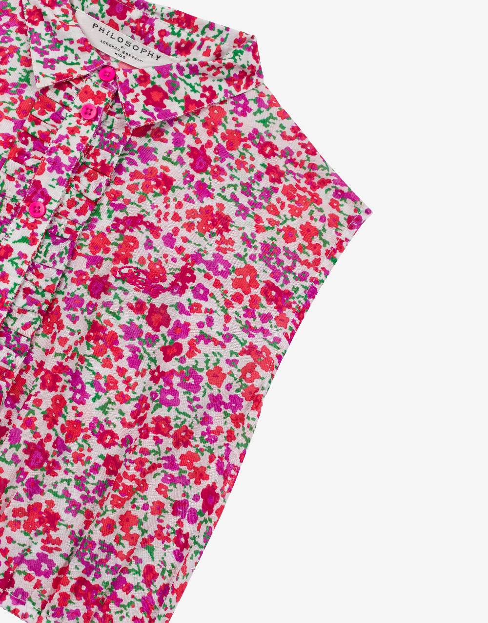 Philosophy Di Lorenzo Serafini Kids top in cotone con stampa fiori Presa