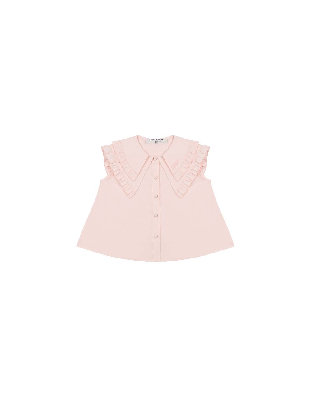 Philosophy Di Lorenzo Serafini Kids top in popeline con maxi colletto Italia