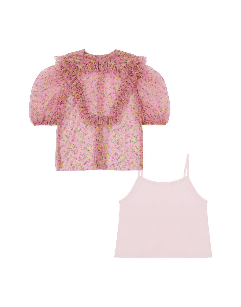 Philosophy Di Lorenzo Serafini Kids camicia in tulle con stampa fiori Offerta
