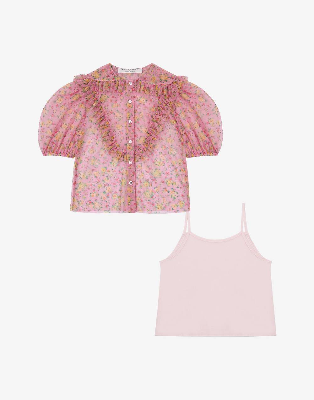 Philosophy Di Lorenzo Serafini Kids camicia in tulle con stampa fiori Offerta