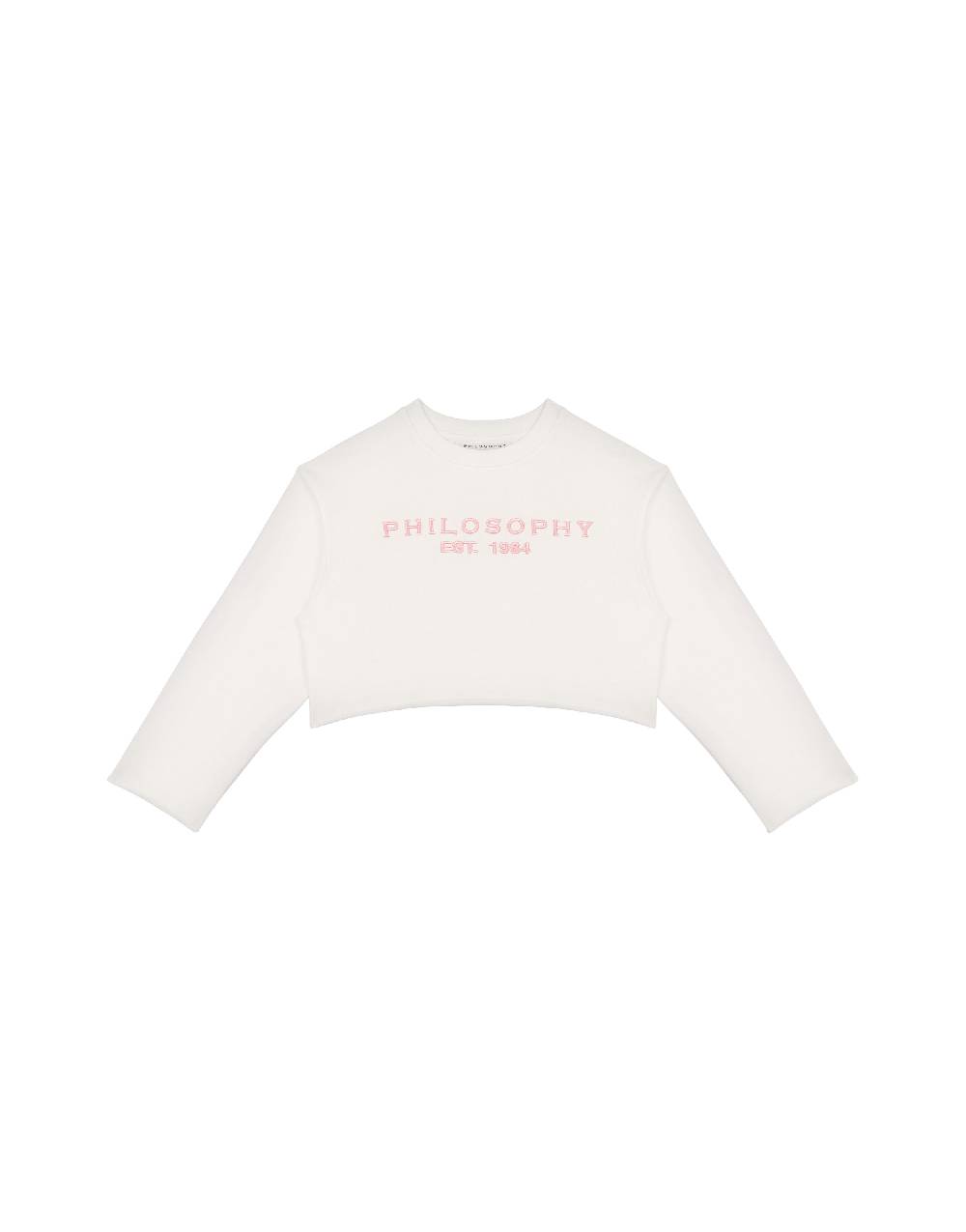 Philosophy Di Lorenzo Serafini Kids felpa in cotone con ricamo logo Nuovo
