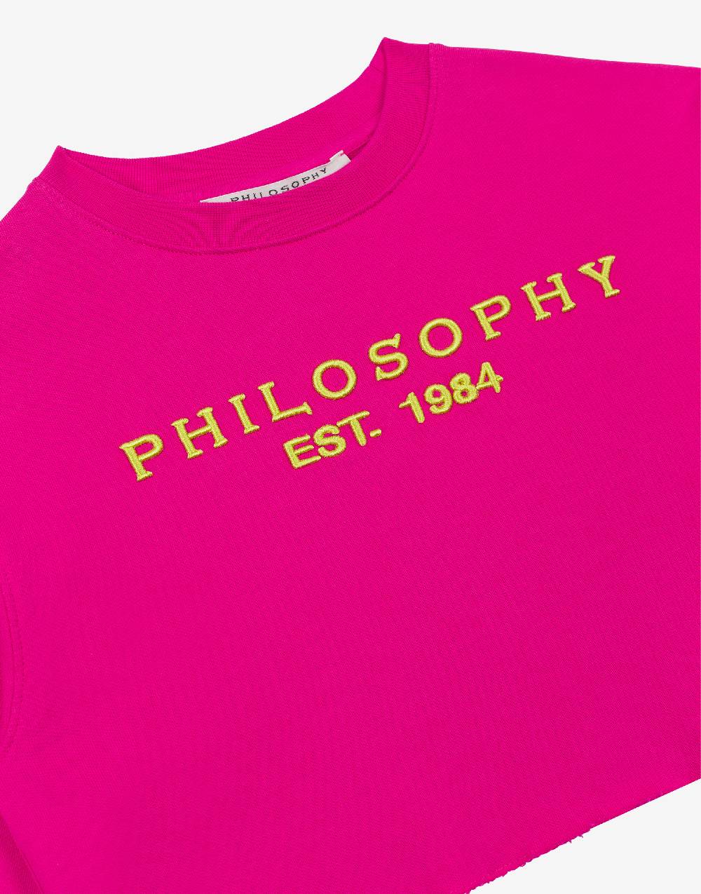 Philosophy Di Lorenzo Serafini Kids felpa in cotone con ricamo logo Online