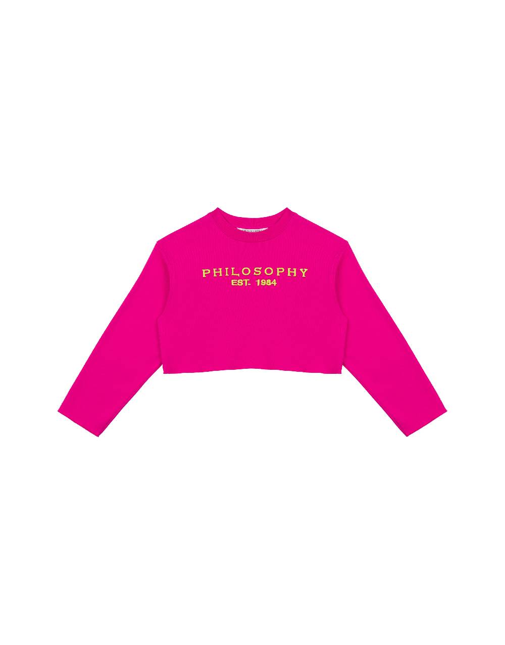 Philosophy Di Lorenzo Serafini Kids felpa in cotone con ricamo logo Online
