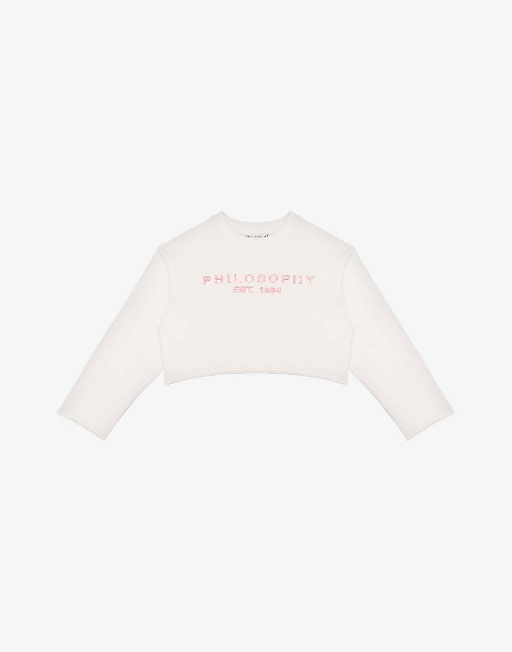 Philosophy Di Lorenzo Serafini Kids felpa in cotone con ricamo logo Online