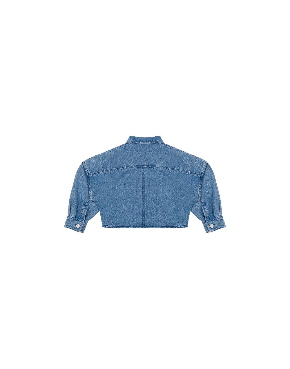 Philosophy Di Lorenzo Serafini Kids giacca crop in denim con patch 'doppia p' Outlet