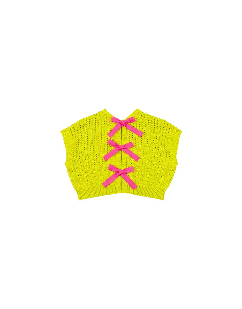 Philosophy Di Lorenzo Serafini Kids gilet in maglia con ricamo logo Vendita Economica