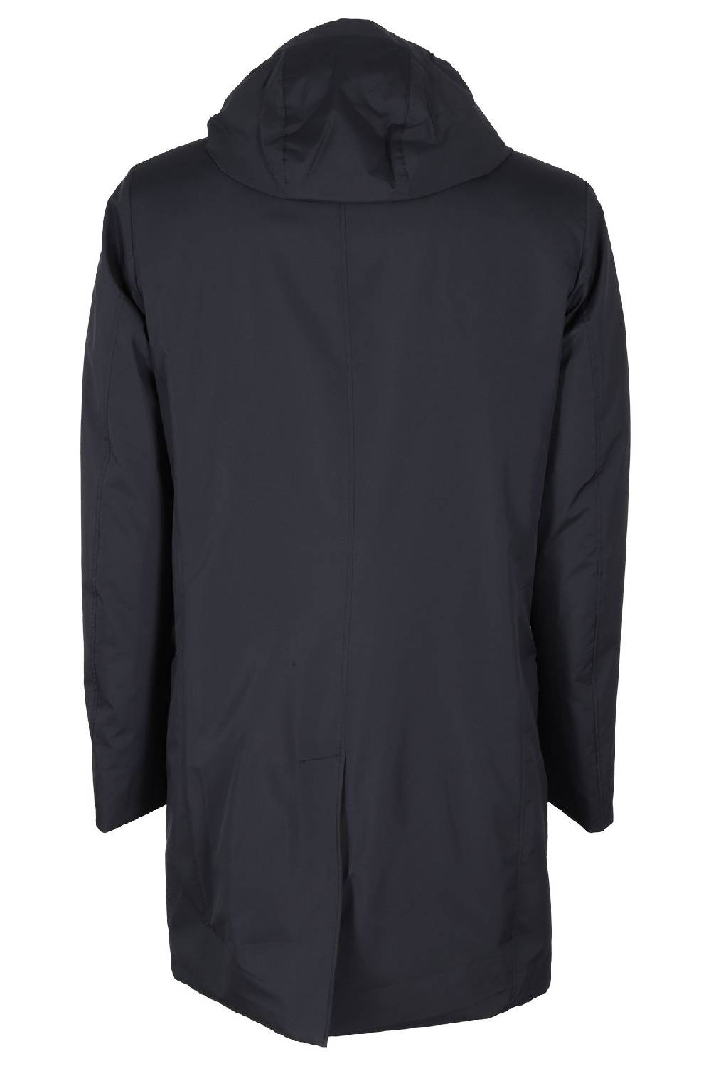 MOORER Cappotto Blu Navy Cappuccio Nuova
