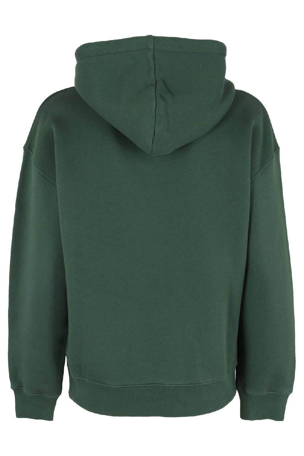 MAISON KITSUNE` Felpa Fox Patch Verde Vendite Flash