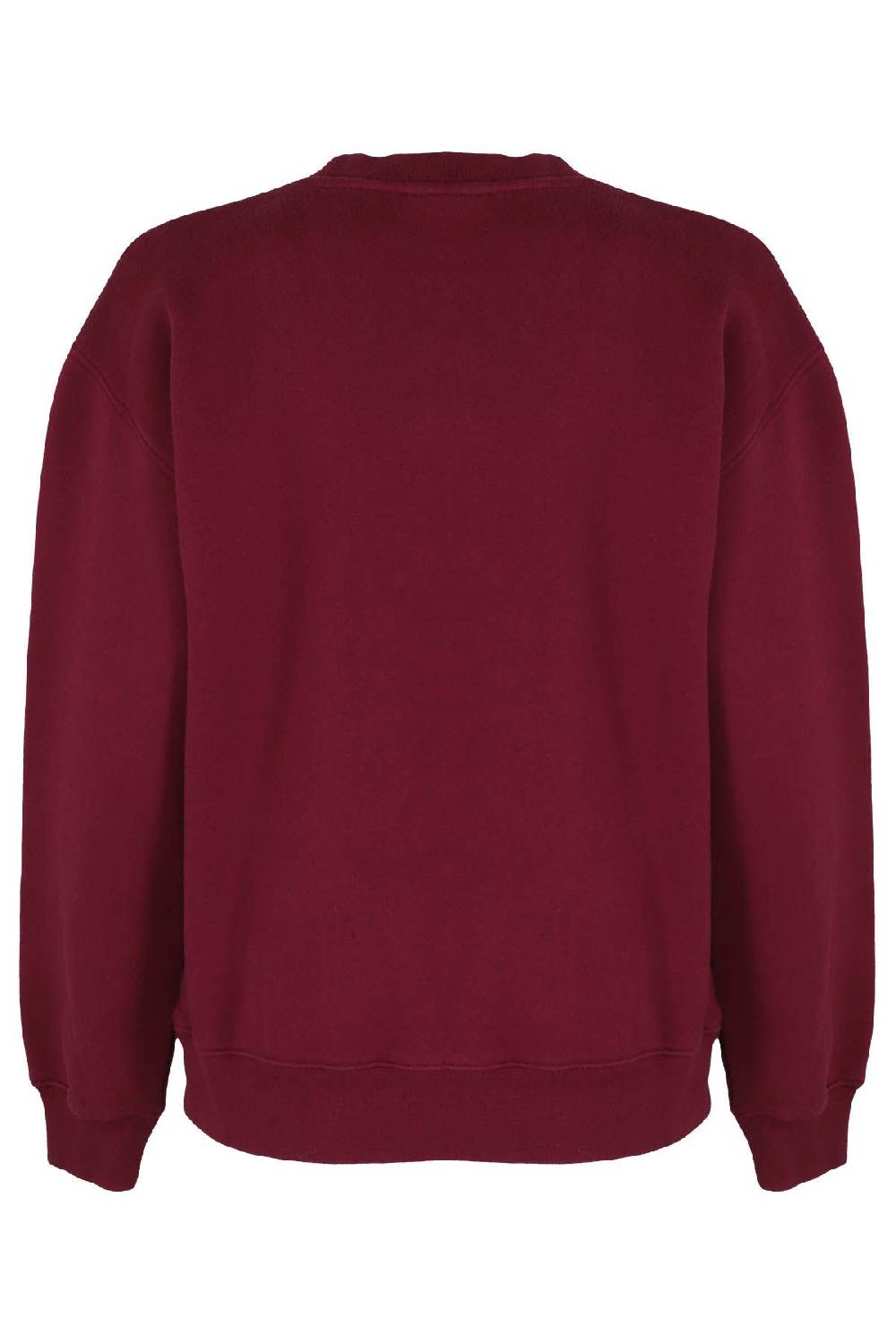 MAISON KITSUNE` Felpa Fox Comfort Bourdeaux In Saldo