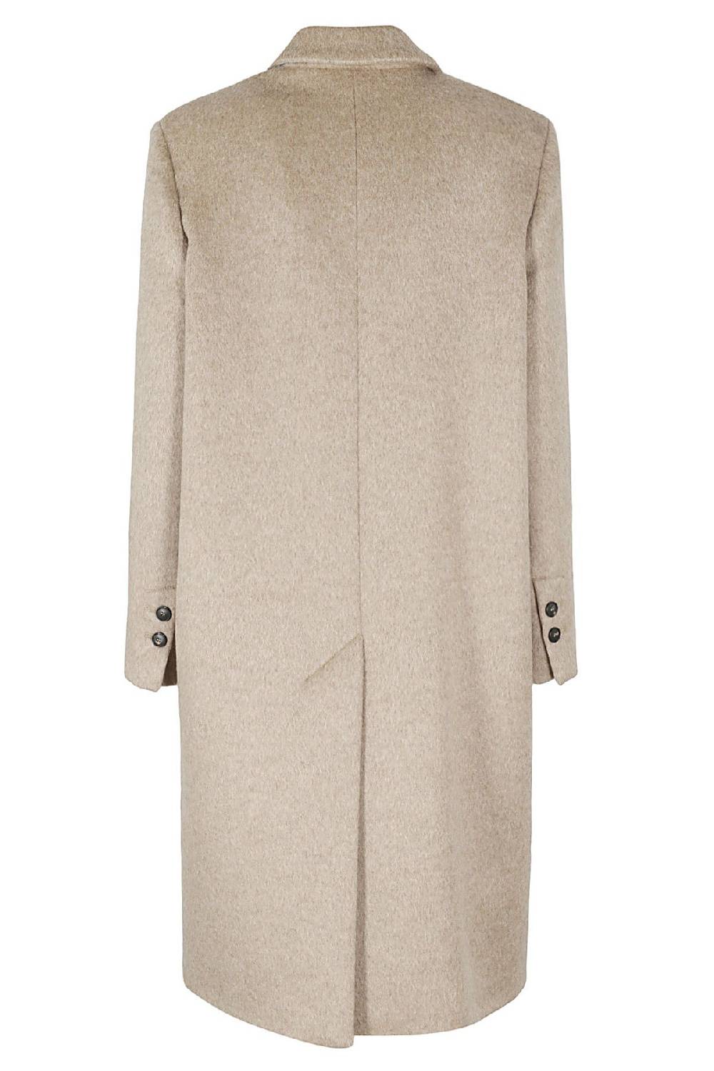 TELA Cappotto Doppiopetto Beige Qualità Garantita
