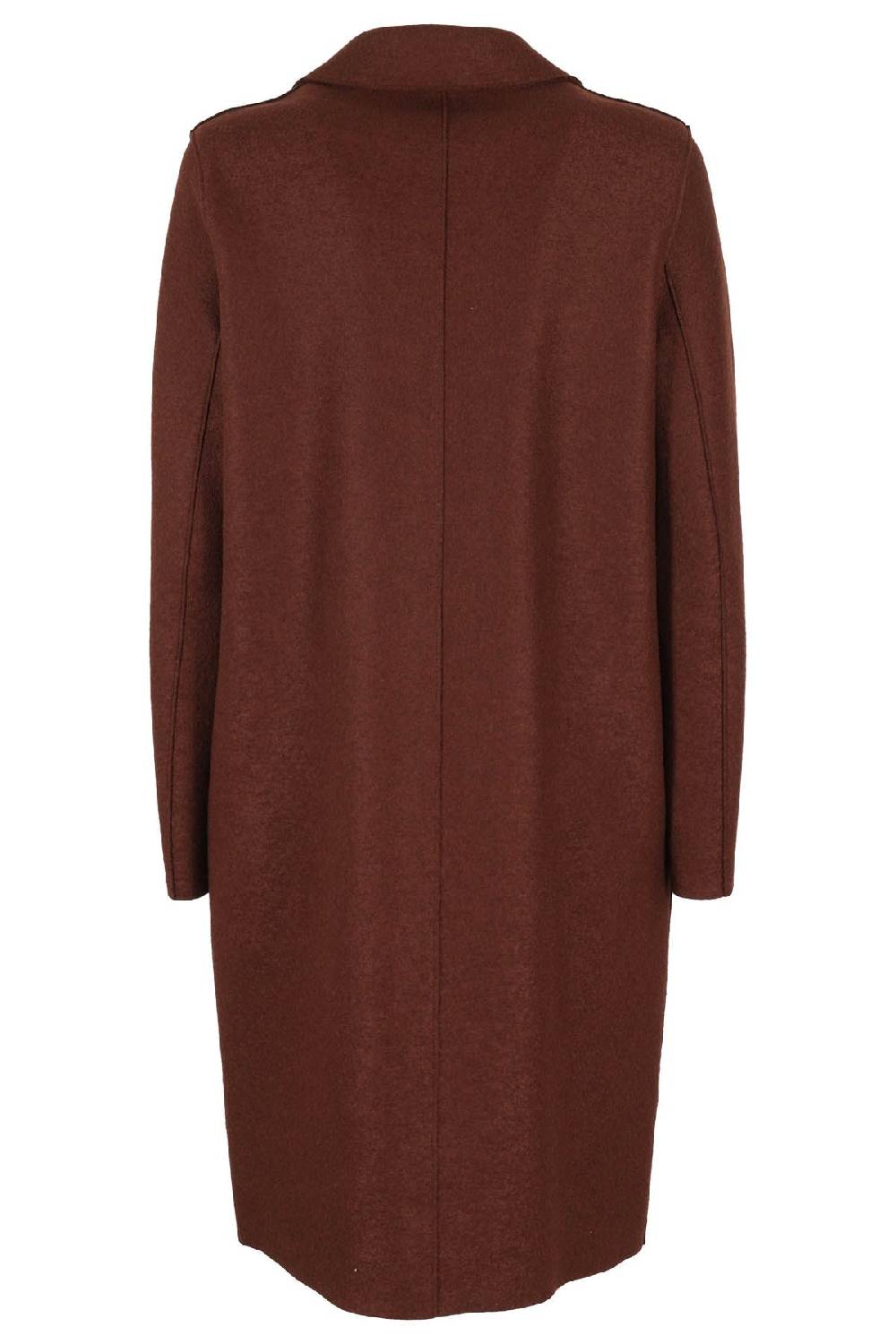 HARRIS WHARF LONDON Cappotto Over Lungo Cognac Novità