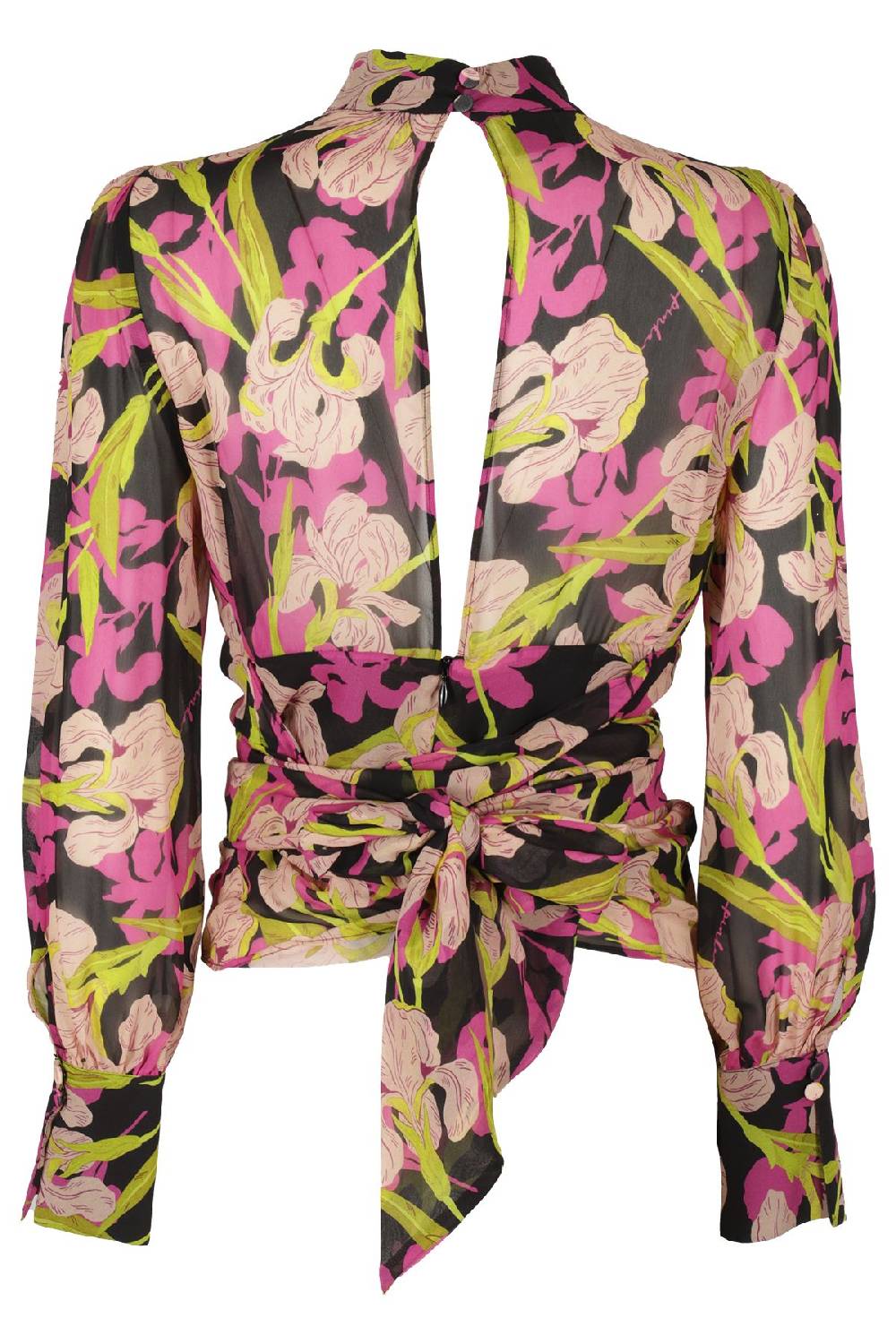 PINKO Top Camicia Nero Fuxia Offerte