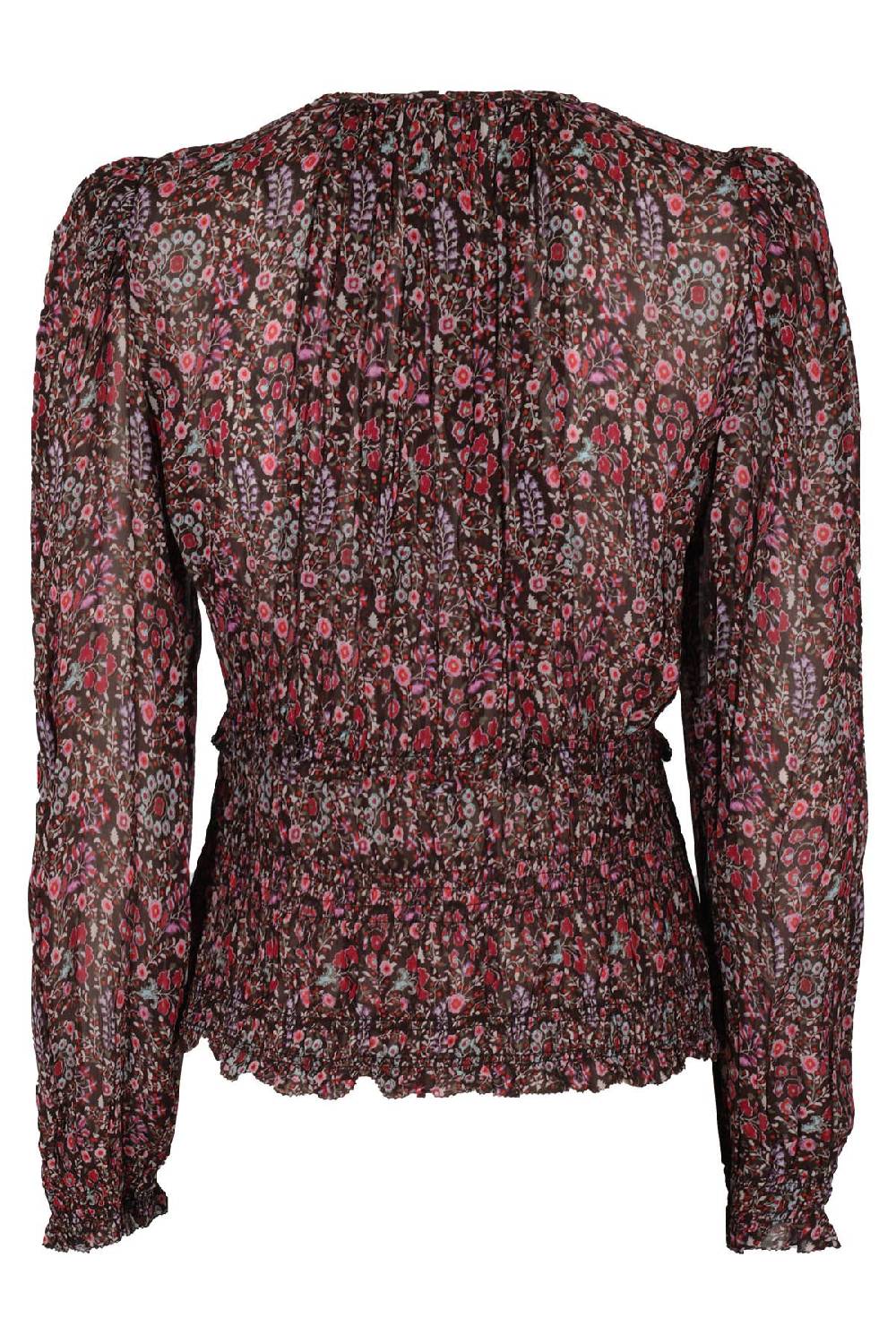 MARANT ETOILE Camicia Nibel Floreale Marrone Saldi Di Fabbrica