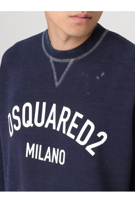 DSQUARED2 Sweatshirt DSQUARED2 per uomo Maglione di alta qualità con design alla moda. Materiale morbido e confortevole per un look elegante e casual. Perfetto per ogni occasione, dalla palestra alle uscite informali Negozio