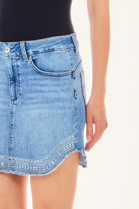 LIU JO BLUE DENIM GONNA MINI B UP FAME REG.W Fino al 65% di sconto
