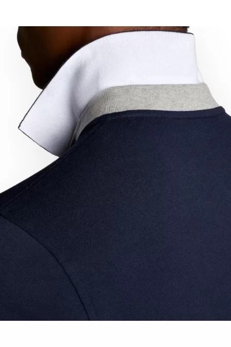 FAY POLO DB COLLAR PIQUET STR BICOLOR Shopping Online