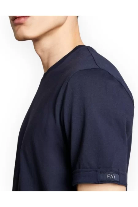 FAY T-SHIRT BLUE TAG ACQUISTA ORA