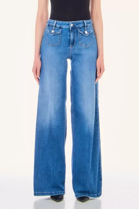 LIUJO JEANS CORE ECS B.UP PARFAIT CROPPED REG.W Enormi sconti