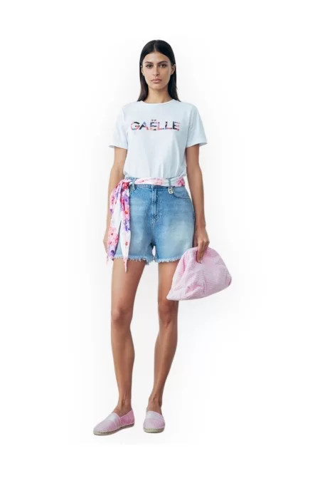 GAELLE SHORT IN DENIM Offerta speciale