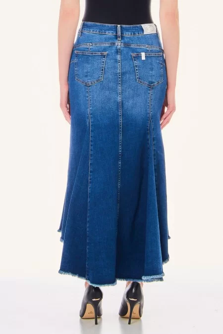 LIU JO BLUE DENIM GONNA B.UP LUNGA SIREN Cyber Monday