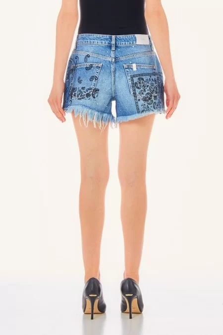 LIU JO BLUE DENIM LIU JO BLUE DENIM Shorts da donna in denim blu, di alta qualità e stile moderno Grandi sconti