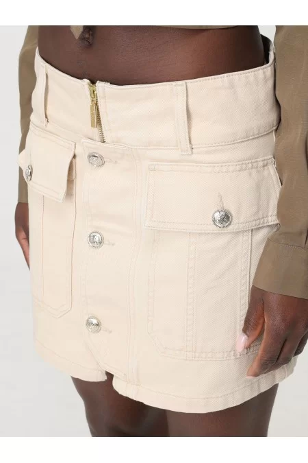 LIU JO BLUE DENIM ECS GONNA MINI BOTTONI E ZIP Prezzo basso