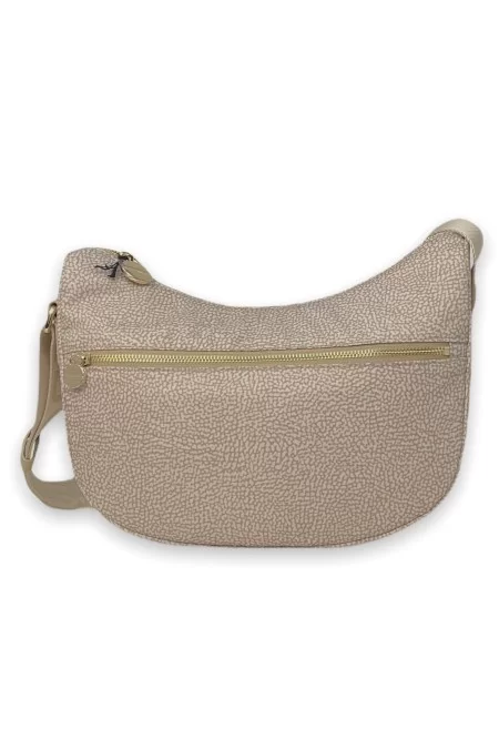 BORBONESE La borsa di BORBONESE è sinonimo di stile e qualità. Impressiona con il design italiano elegante e dettagli artigianali impeccabili. Perfect per ogni occasione. Grazie alla sua versatilità, si adatta perfettamente a Discount Store per i nuovi prodotti