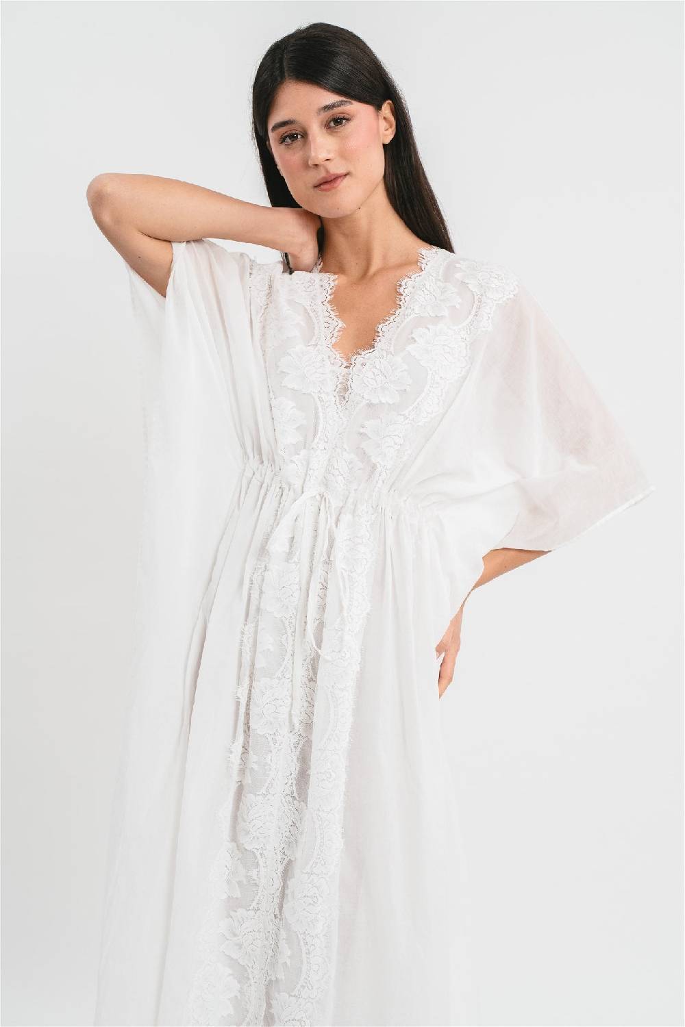 Pink Memories Caftano con dettagli in pizzo Fino Al -60%