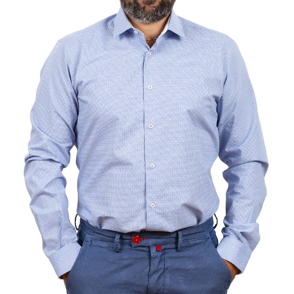 Poggianti Camicia classica con inserti bianchi Negozi Online