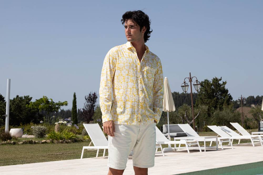 Poggianti Camicia uomo spring summer 24 PEROLLA-62F-119 Outlet
