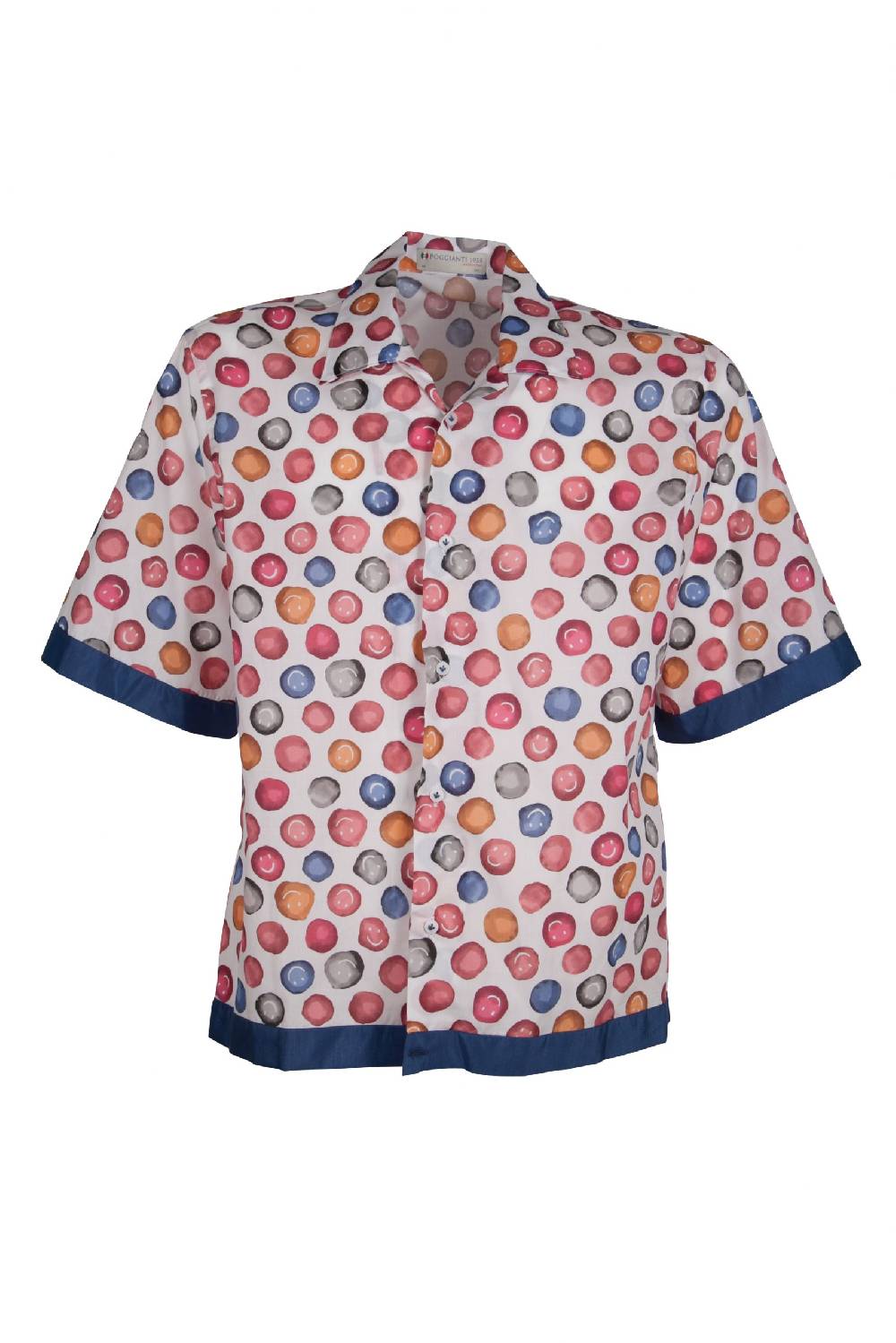 Poggianti Camicia Fantasia VICCHIO-58-719-01 Vendita Calda
