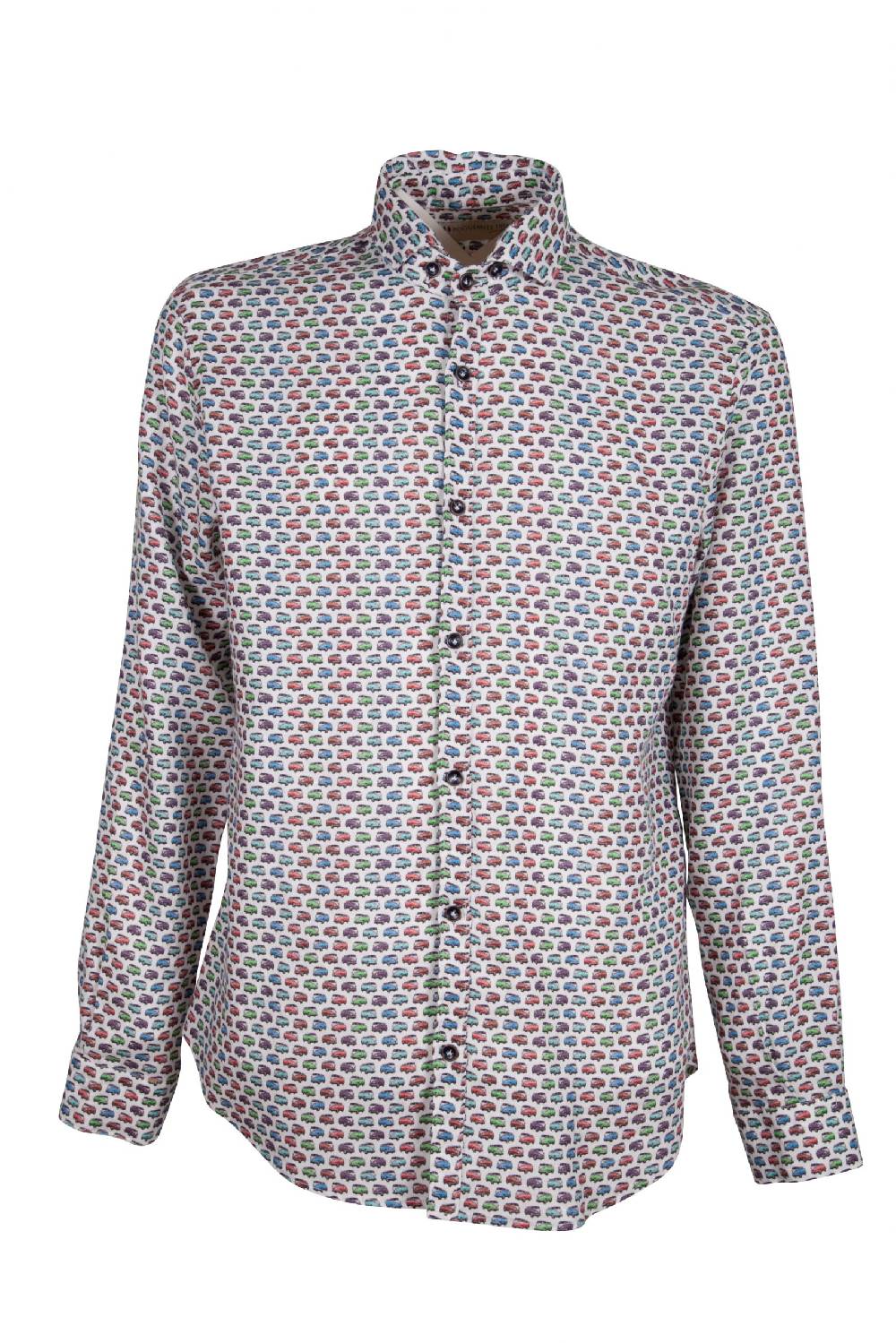 Poggianti Camicia Fantasia RIBOLLA-72-794-02 I Più Venduti