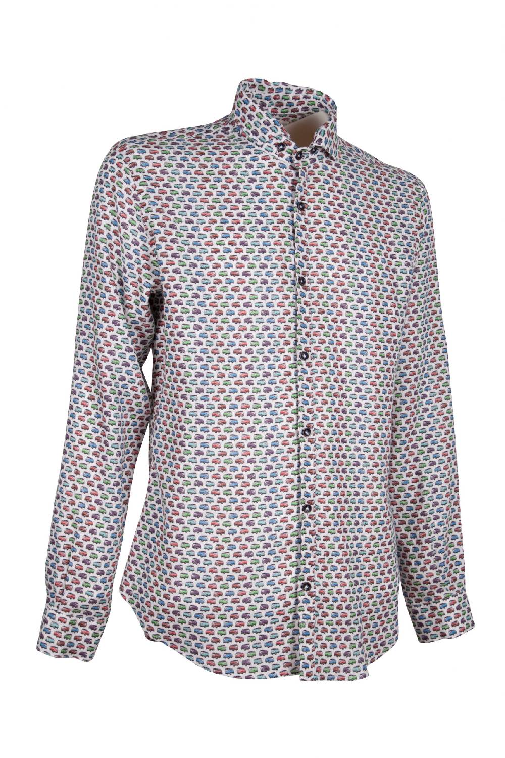Poggianti Camicia Fantasia RIBOLLA-72-794-02 I Più Venduti