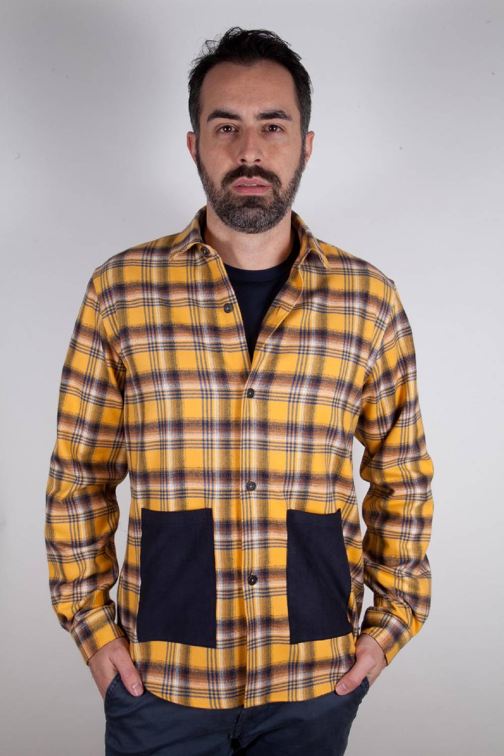 Poggianti Camicia in flanella a quadri LONDA-66-632 Moda