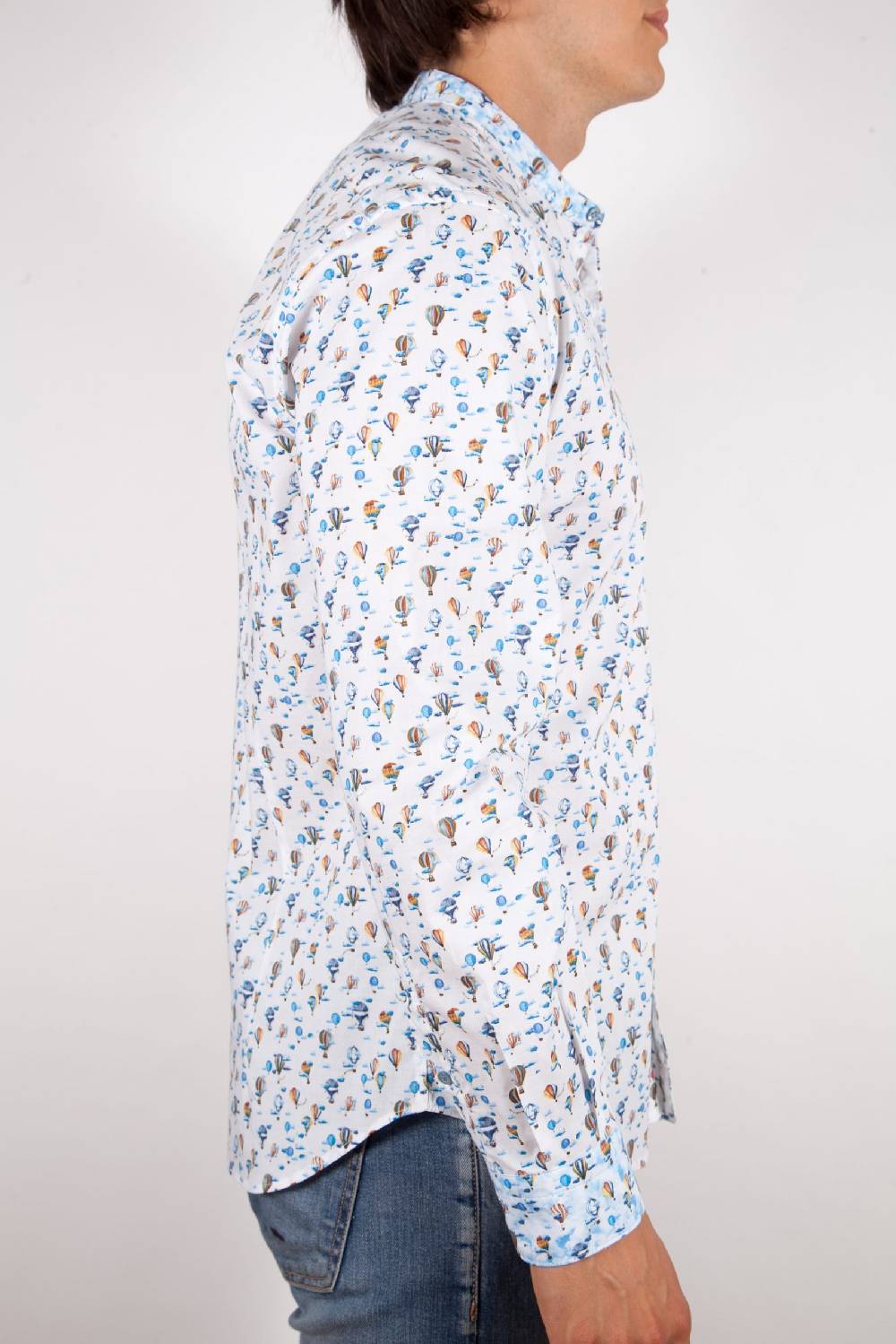 Poggianti Camicia Fantasia Collo coreano 316-01 Nuova