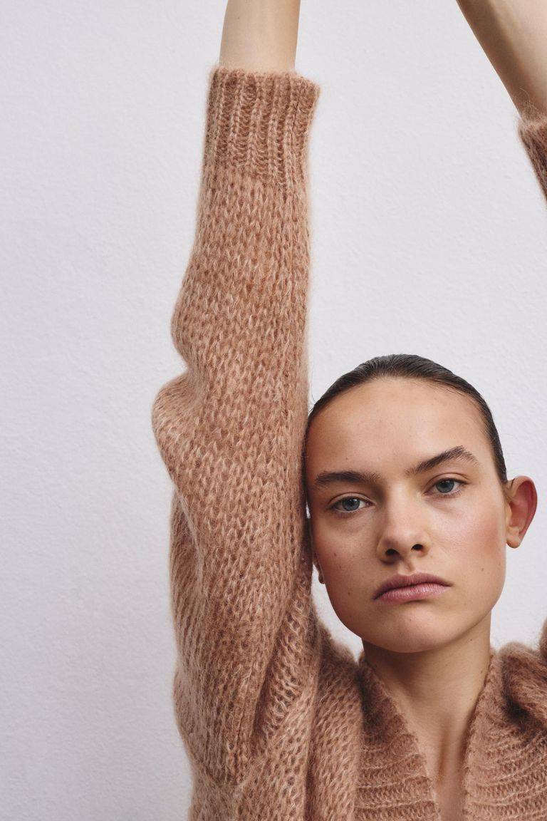Pomandere Cardigan doppio petto in mohair e lana Acquista Ora