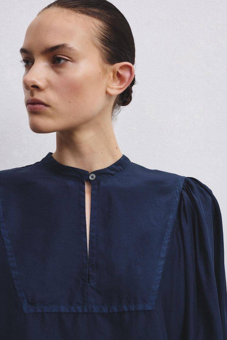 Pomandere Camicia con plastron in habutai Pezzi Unici
