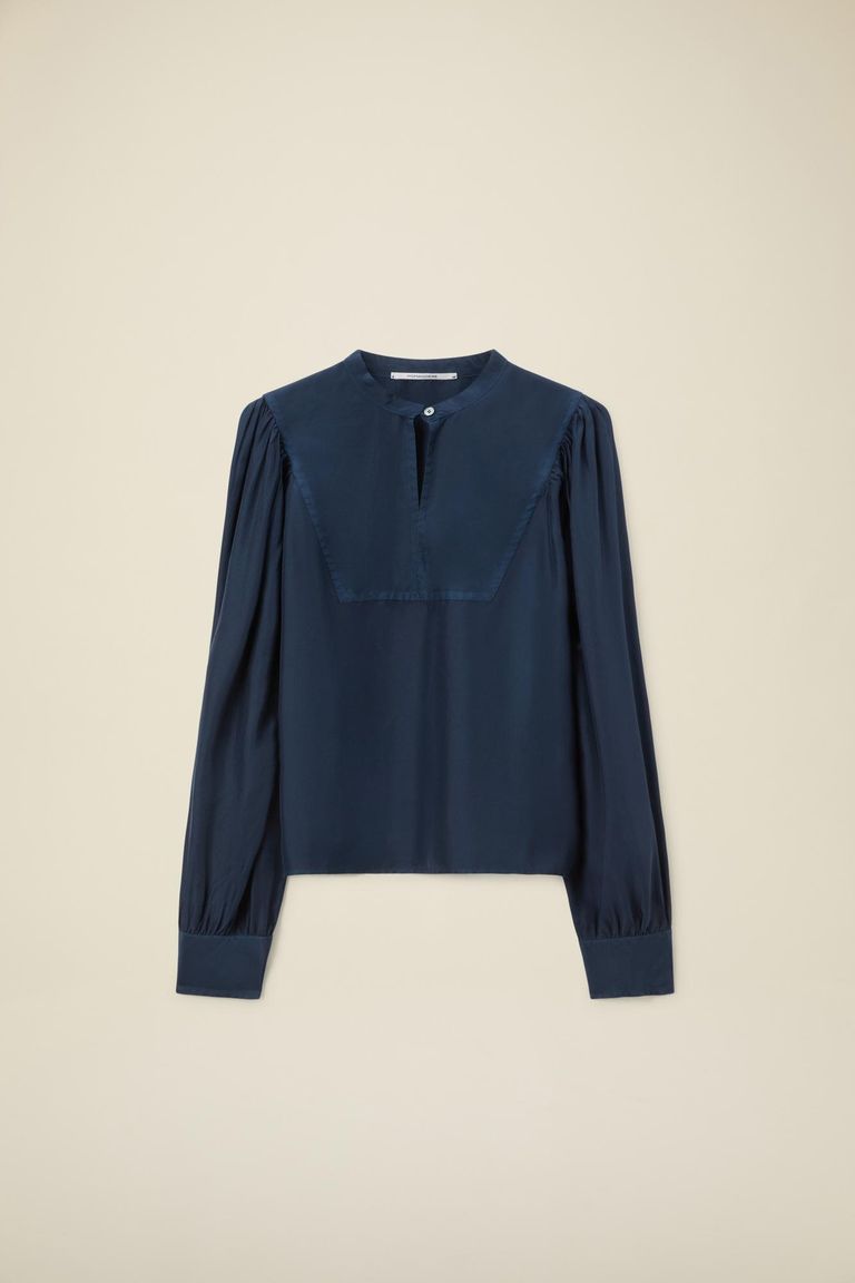 Pomandere Camicia con plastron in habutai Pezzi Unici