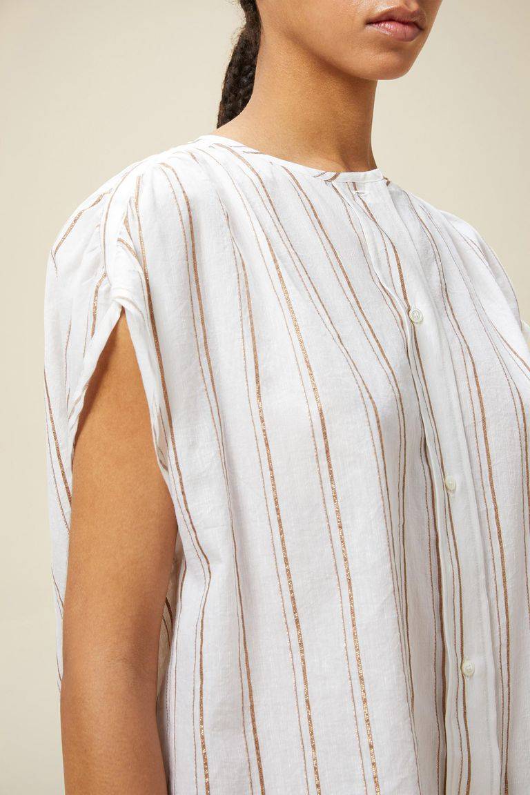 Pomandere Top rigato lurex Vendita Calda