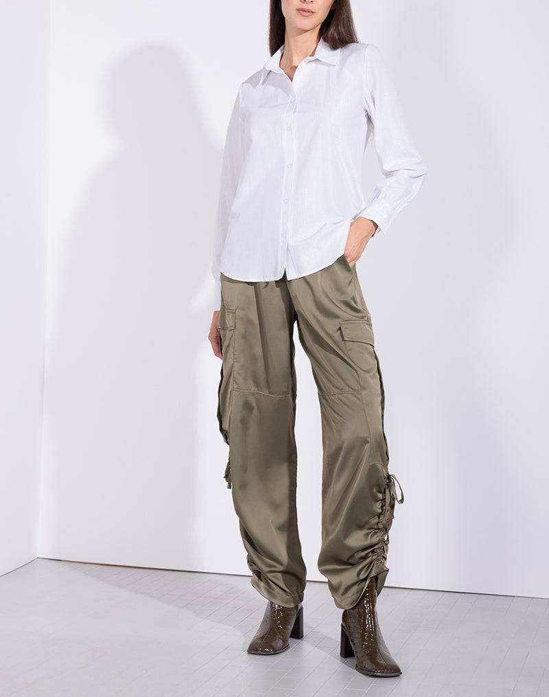 Risskio Maya - Camicia a righe argentate Online