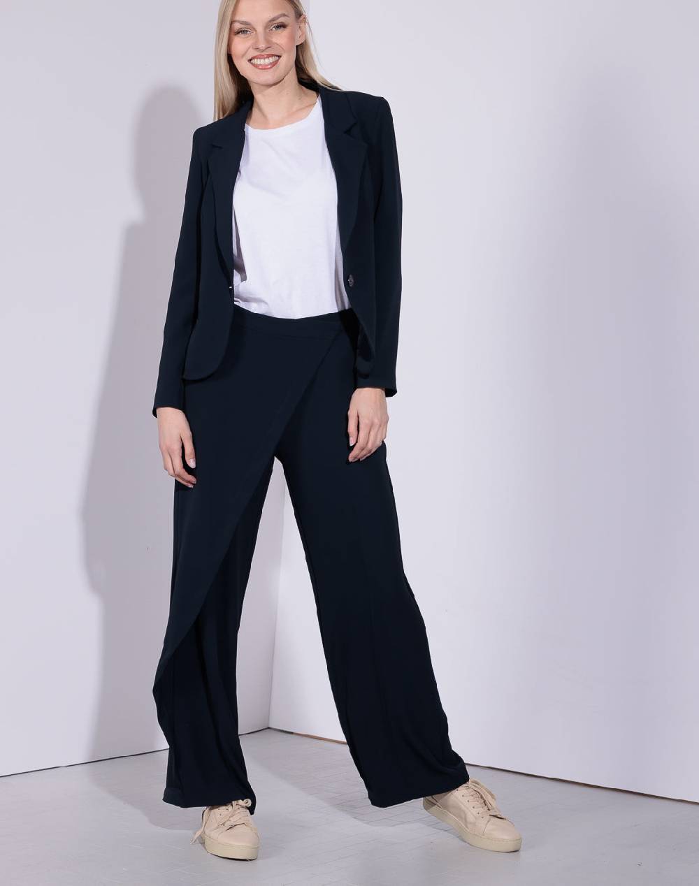 Risskio Sanjay - Gonna pantalone in tessuto easy-iron Soddisfazione Garantita