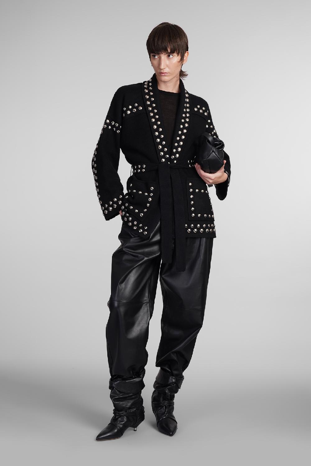 Deliberti Alanui Cardigan in lana nera cod. 409056 - Deliberti The Luxury Shopping I Più Venduti
