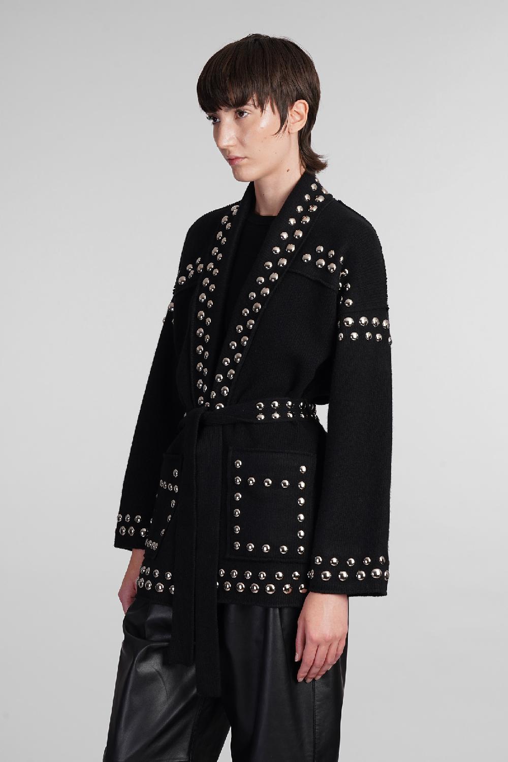 Deliberti Alanui Cardigan in lana nera cod. 409056 - Deliberti The Luxury Shopping I Più Venduti